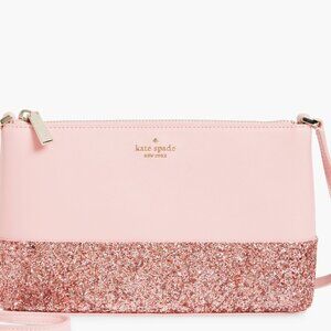 Kate Spade New York Flash Crossbody Purse Bag – Pink Glitter